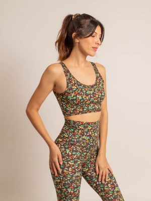 Brassière PEPITA léopard marron chocolat