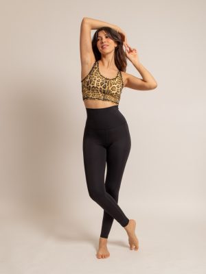 Brassière PEPITA léopard jaune paille